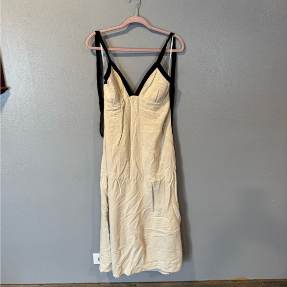 Jopna Dresses & Skirts - Jopna Cream Dress with Black Trim